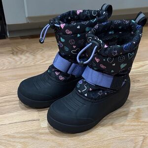 Northside Toddler Black and Purple Winter Boots size 10